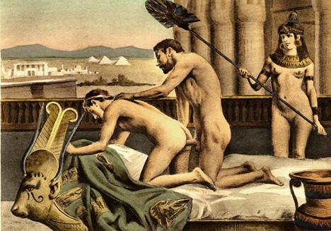 Édouard-Henri Avril illustration from De Figuris Veneris - Hadrian and Antinous