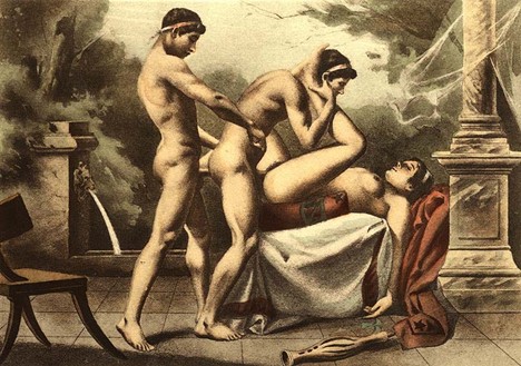 Édouard-Henri Avril illustration from De Figuris Veneris - Plate XVIII