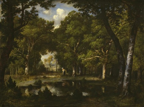 Narcisse Virgile Diaz de la Peña painting Pond in the Woods