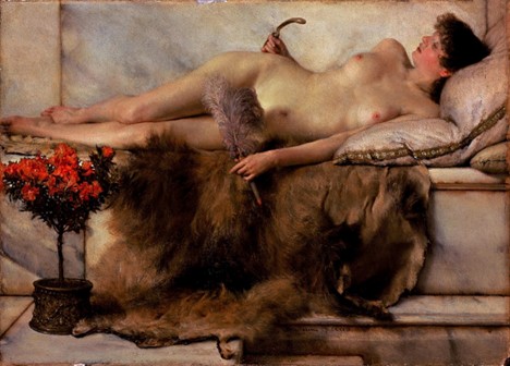 Lawrence Alma-Tadema painting In the Tepidarium
